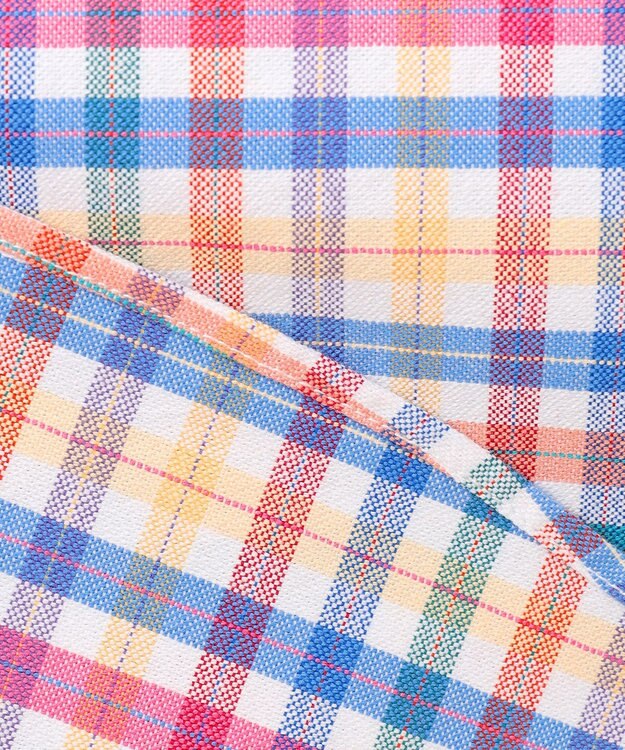 J.PRESS MEN コットンオックス マルチチェック シャツ / ボタンダウン ホワイト系3