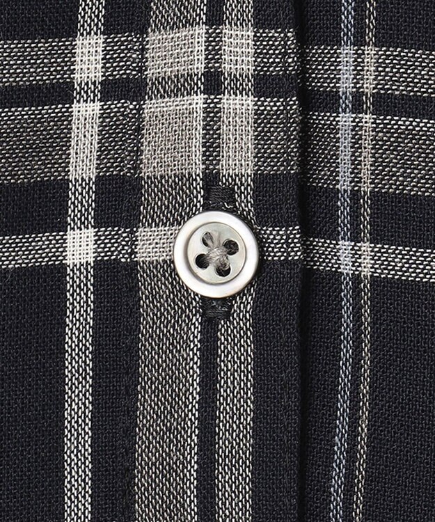 J.PRESS LADIES シアーストライプチェック カットソー ネイビー系3