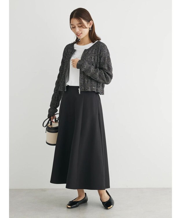 Green Parks ・ＡＮＤ　ＳＥＡＲＣＨ　ラメランダムリブカーディガン Black