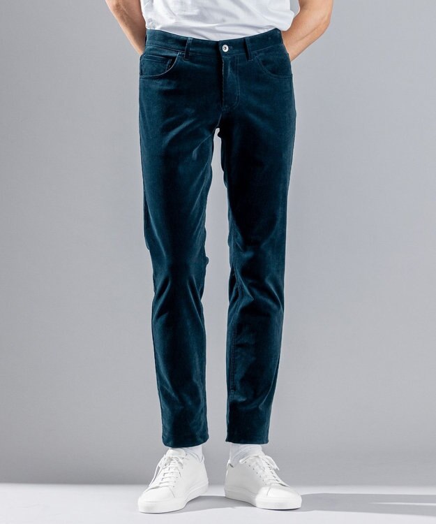 JOSEPH HOMME ライトコーデュロイストレッチ / CIGAR 5P ピーコックグリーン系