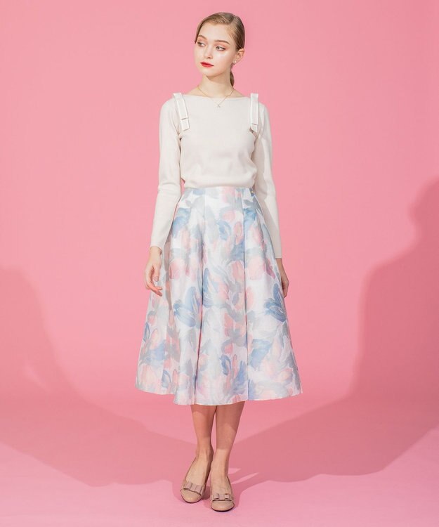 TOCCA 【洗える！】MOONLIGHT スカート サックスブルー系