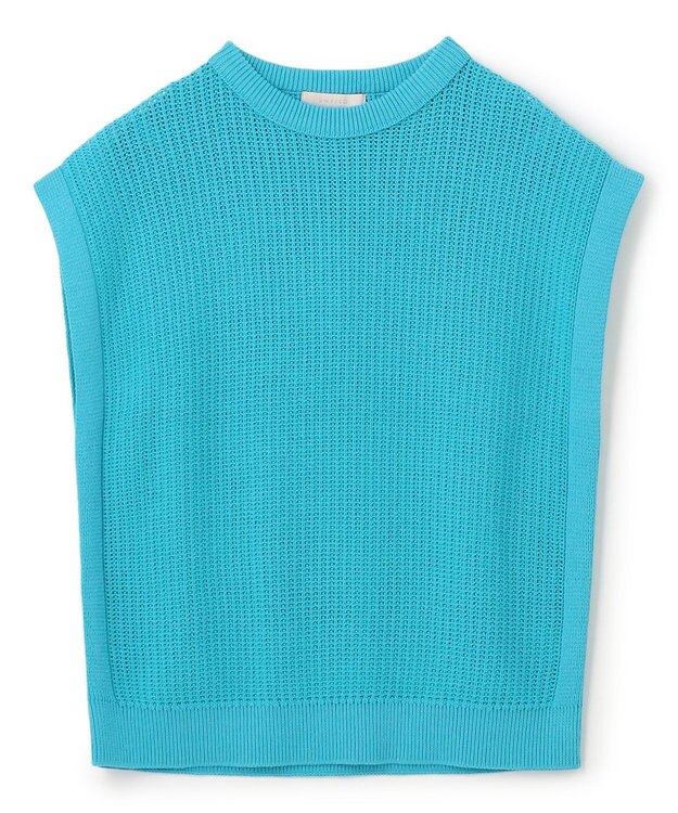 UNFILO MENS メッシュ ニットベスト [24年春夏商品] ターコイズ