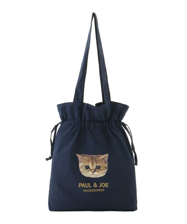 MOONBAT 【バッグ付】ポール & ジョー (PAUL & JOE　ACCESSOIRES) レインコート ポンジークリザンテーム ネイビーブルー