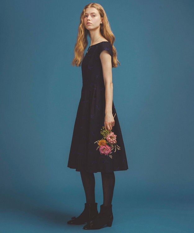 TOCCA 【洗える・消臭】SWIMMING RIBBON ドレス ネイビー系7