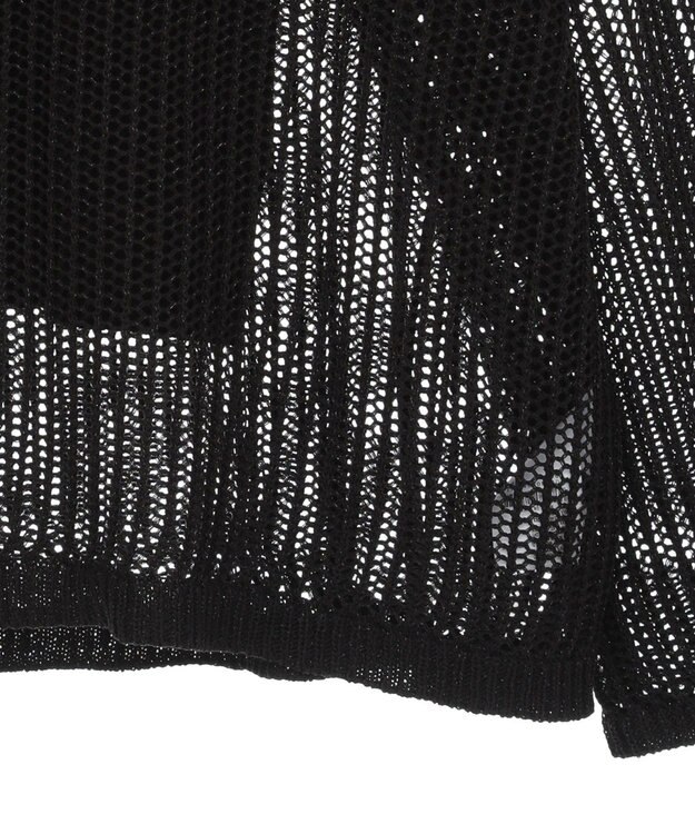 earth music&ecology ＳＥＴ２点メッシュプルオーバー＋タンクトップ Black