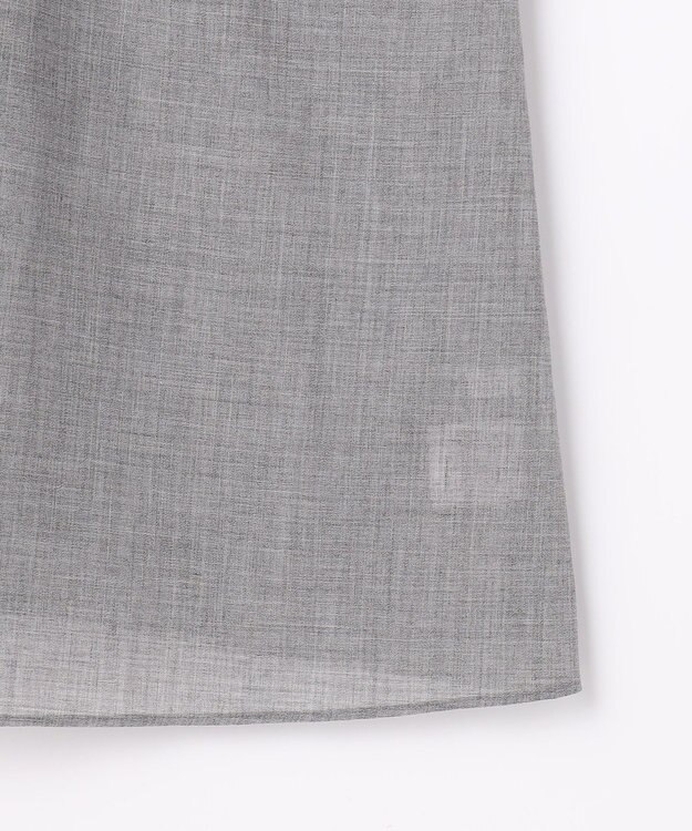 #Newans 【前後着用可能】【高山都さんコラボ】ビッグカラー２WAYブラウス グレー