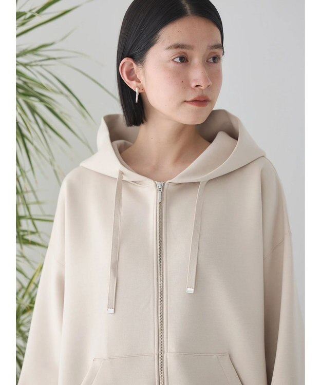 AMERICAN HOLIC バックドレープポンチパーカー Light Beige