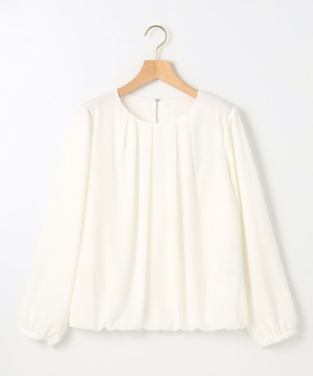 組曲 ドビーシフォン ニュアンスタック ブラウス アイボリー系