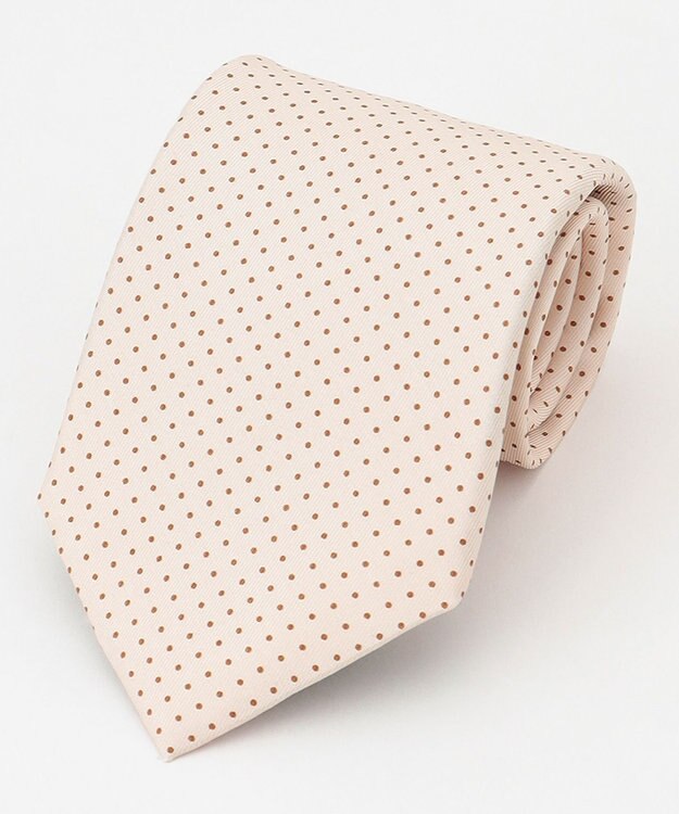 J.PRESS MEN ピンドットプリント ネクタイ アイボリー系5