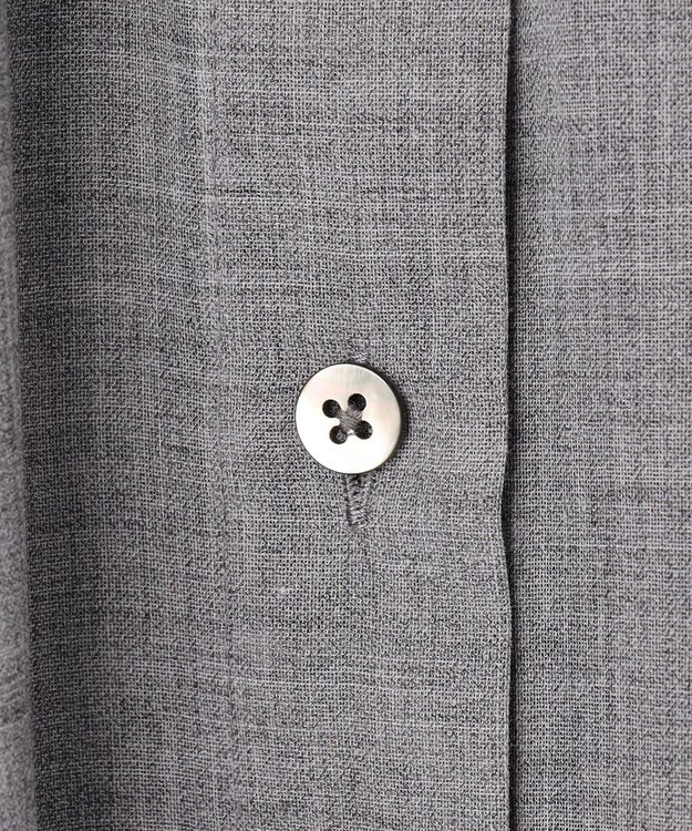 #Newans 【前後着用可能】【高山都さんコラボ】ビッグカラー２WAYブラウス グレー