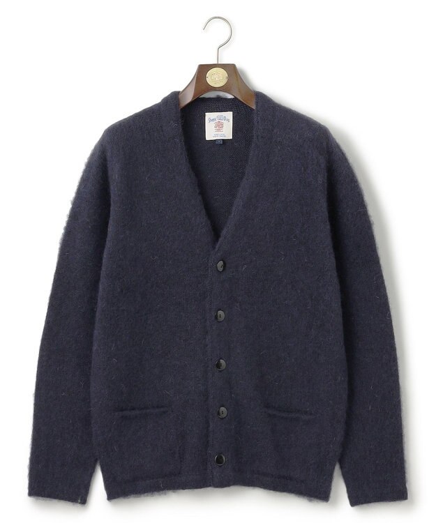 J.PRESS MEN 【J.PRESS ORIGINALS】Shaggy Dog Sweater Cardigan / Japan Made ネイビー系