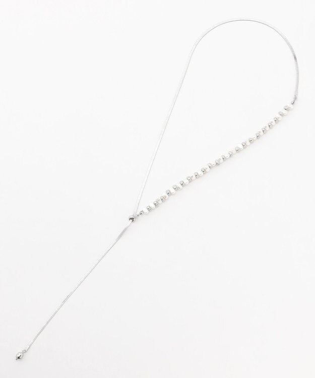 ICB パールメタルネックレス シルバー系