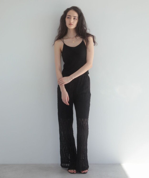 Green Parks ■ＥＳＣＡＲ　レースキャミソール（カップ付） Black