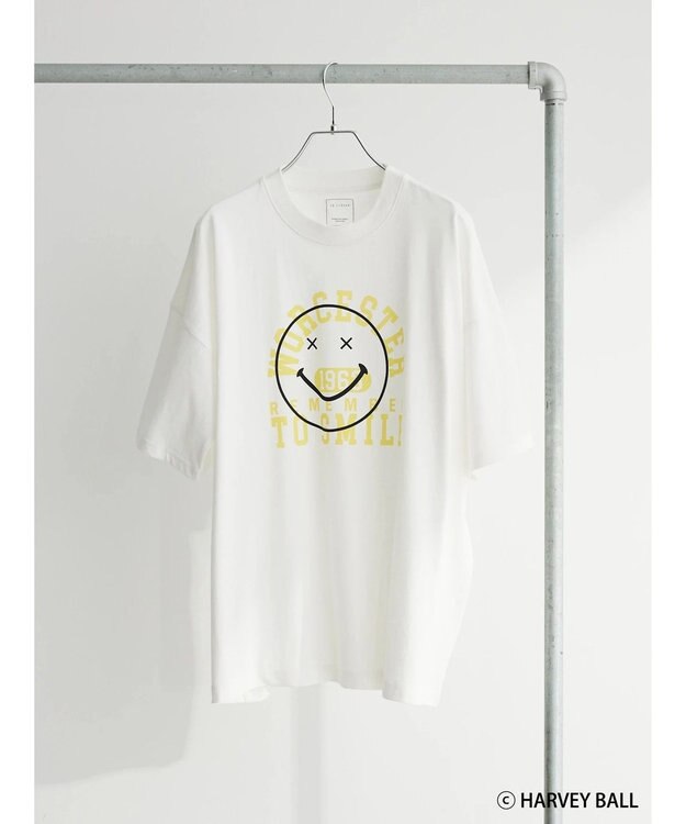 Green Parks Ｓｍｉｌｅｙ　Ｆａｃｅ／スマイルロゴＢｉｇＴシャツ White