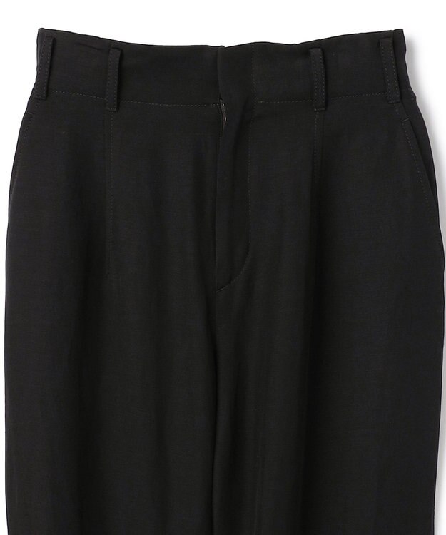 BEIGE， BERNARD / リネン混 ヘムタグ 2WAYパンツ Black