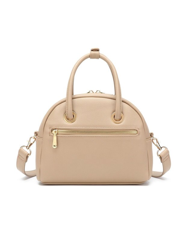 style code 【MERCURYDUO/マーキュリーデュオ】メタルアイレット　ミニボストン ベージュ