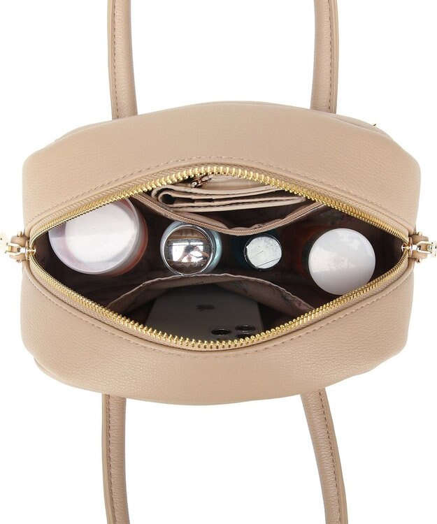 style code 【MERCURYDUO/マーキュリーデュオ】メタルアイレット　ミニボストン ベージュ