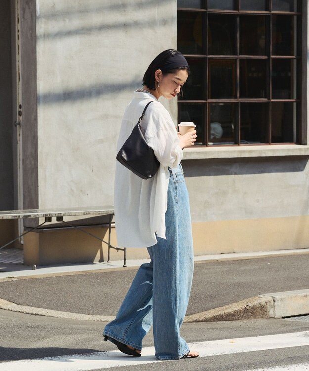 russet ソフトレザーシンプルショルダーバッグ (CE-1328-WEB) Black