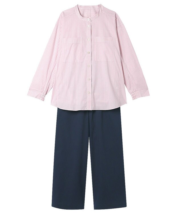 ワコール／睡眠科学 パジャマ 長袖 長ズボン 綿混(本体) ここちよく眠れる 寝返りしやすい レディース YDX509 睡眠科学／ワコール ピンク