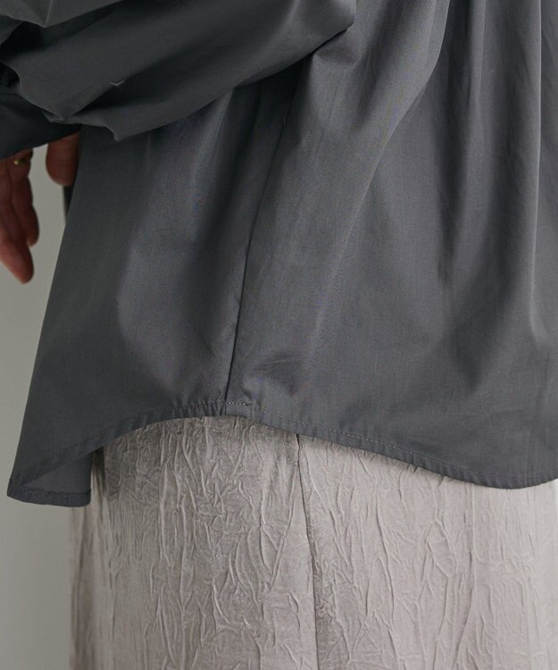 CRAFT STANDARD BOUTIQUE バックデザインレギュラーカラーシャツ Charcoal Gray