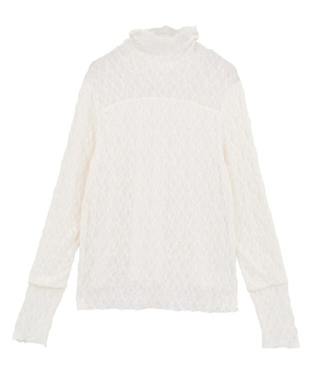 earth music&ecology 【吸湿発熱】あったかフェミニンインナー（ハイネック） Off White