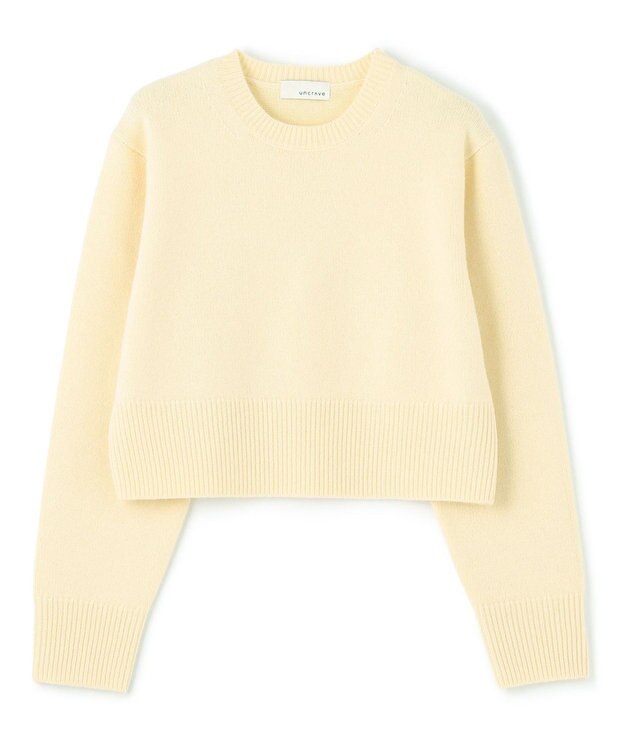 uncrave カシミヤニット（uncrave WHITE） ペールイエロー