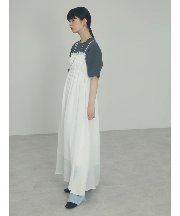 Green Parks ａ．バックオープンキャミワンピース Off White