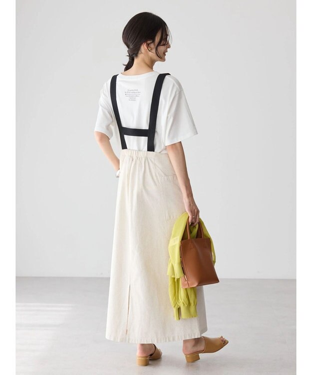AMERICAN HOLIC Ｗポケットサス付きスカート Ivory
