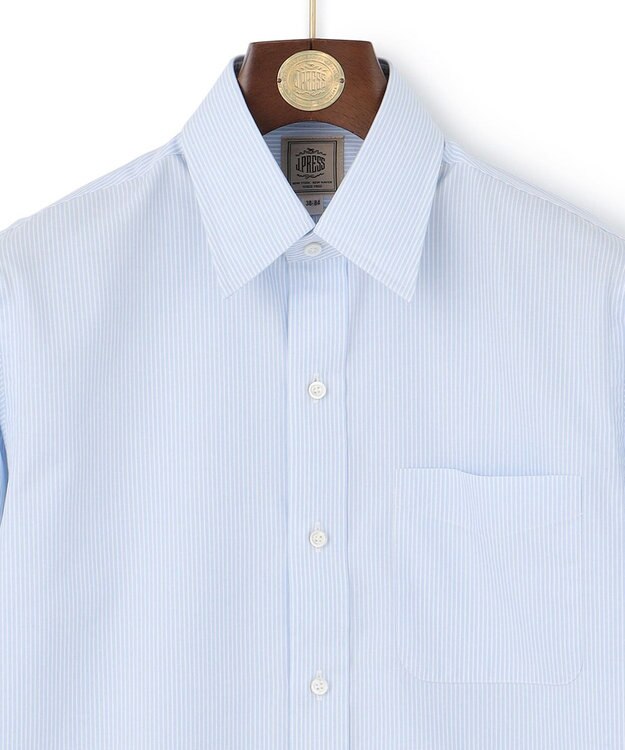 J.PRESS MEN 【Single Needle Tailoring / 形態安定】ベンガルストライプ シャツ/レギュラーカラー サックスブルー系1