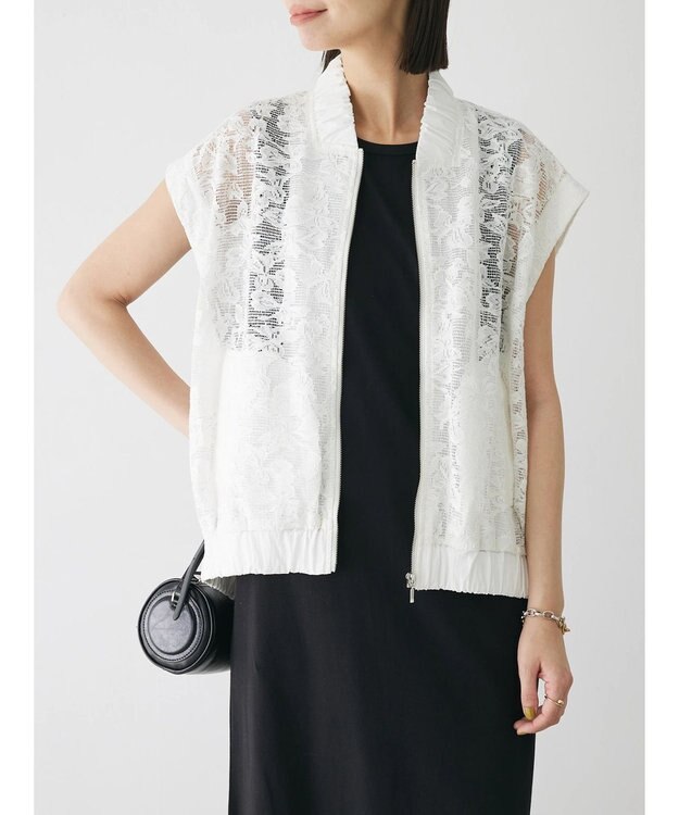 Green Parks ２ＷＡＹ　レースブルゾン Off White