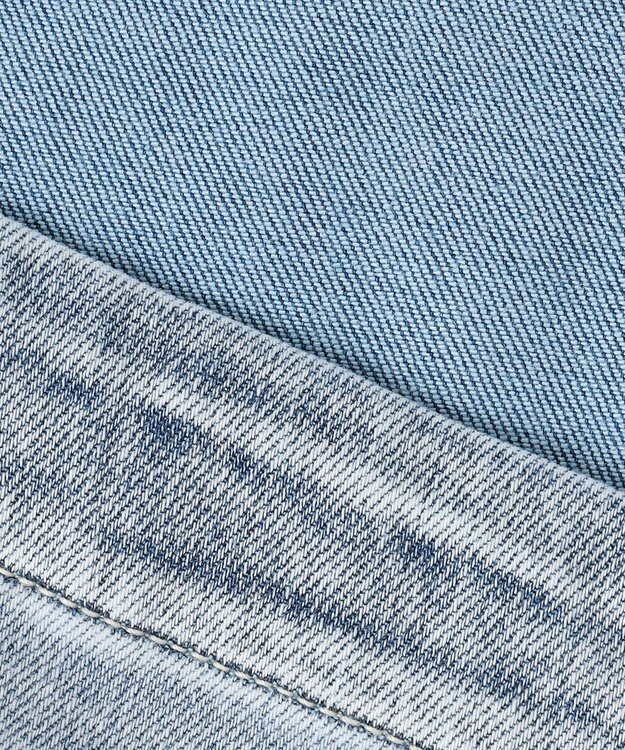 自由区 L 【洗える】ウスカルデニム ジャケット ライトインディゴ