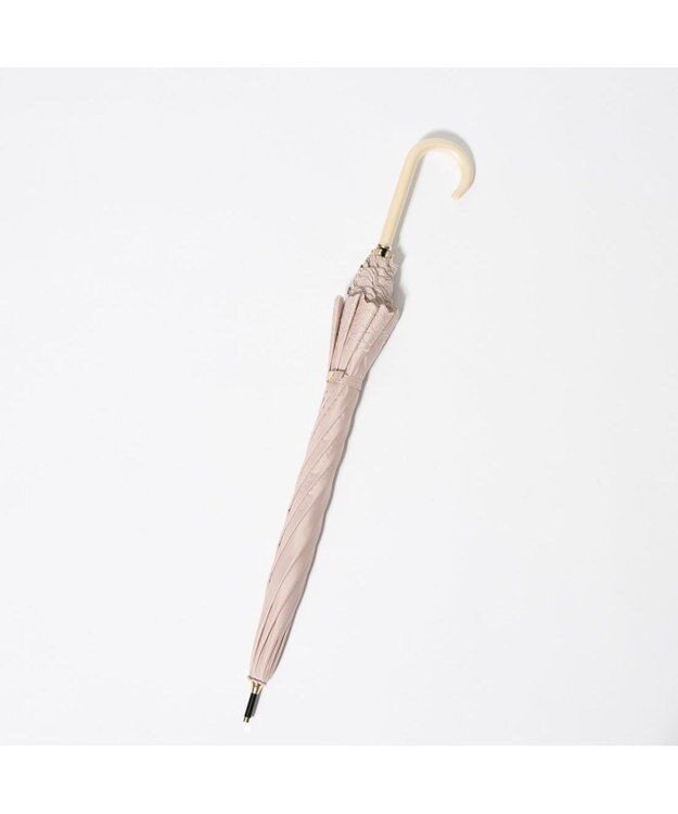 UNBILLION cache nez / フラワーラメ刺繍ショートパラソル ピンク