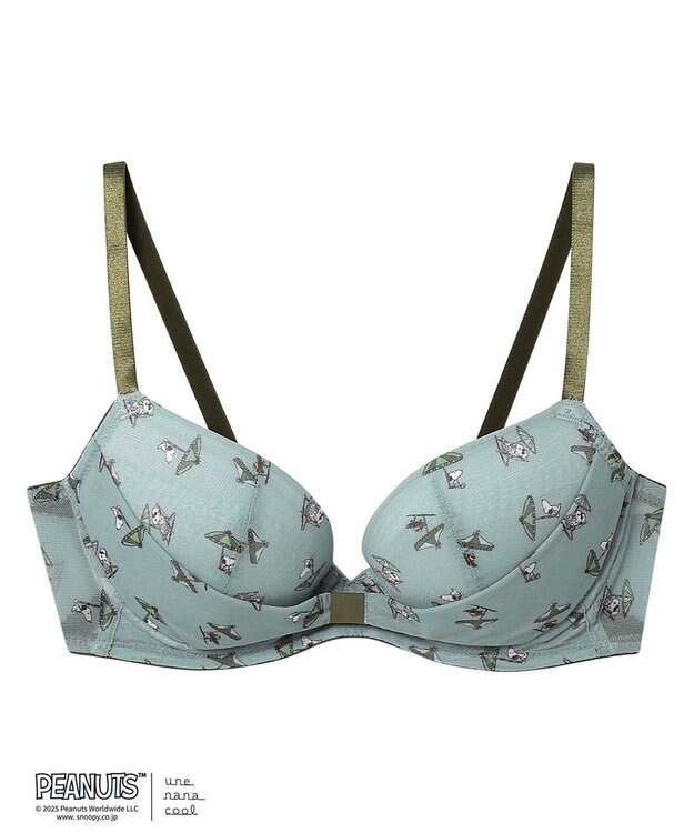une nana cool 【ノンワイヤーブラ】リボンブラ　MADE WITH PEANUTS LB