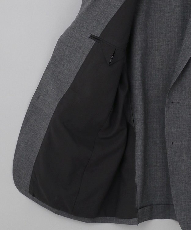 GOTAIRIKU 【AIRY MOVE / セットアップ対応】ウォッシャブルウールトロピカル セットアップジャケット ライトグレー系