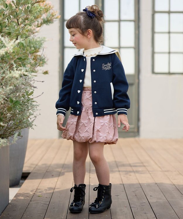 ANY KIDS セーラースタジャン ネイビー