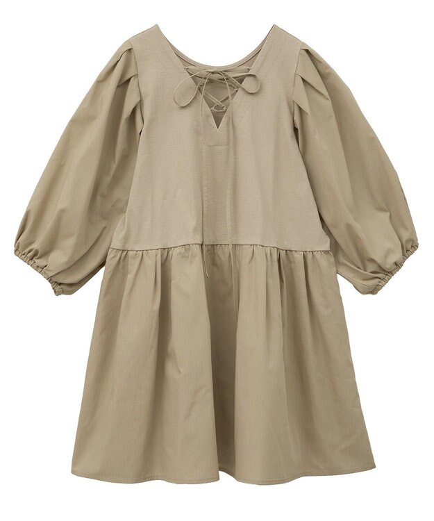 Green Parks ・ＥＬＥＮＣＡＲＥ　ＤＵＥ　２ｗａｙボリュームチュニック Beige