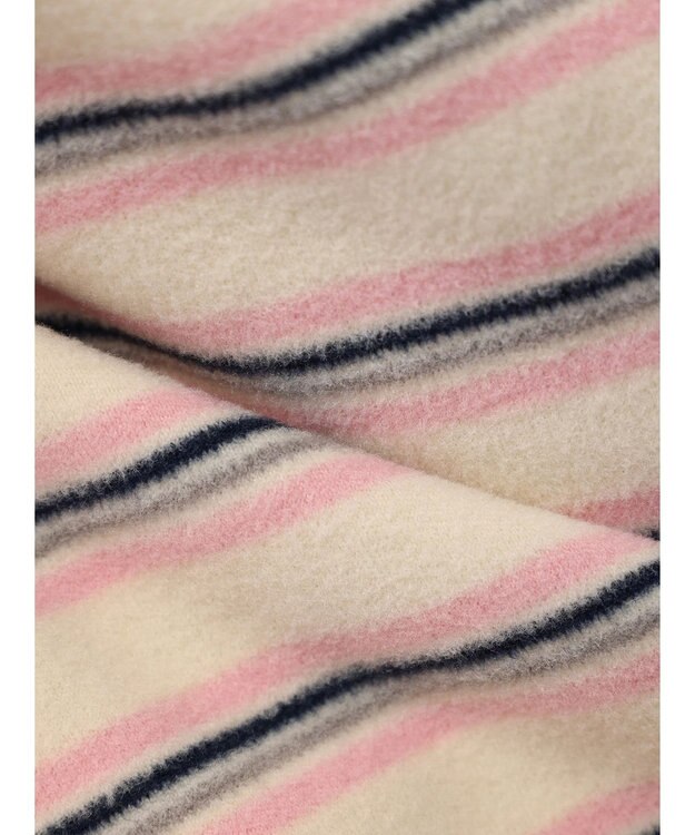 Green Parks マシュマロタッチボーダープルオーバー Pink