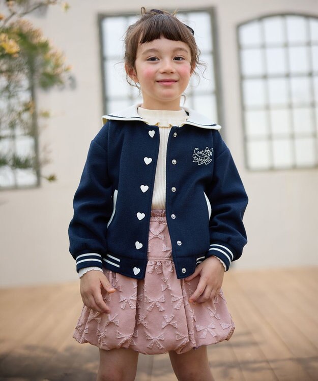 ANY KIDS セーラースタジャン ネイビー