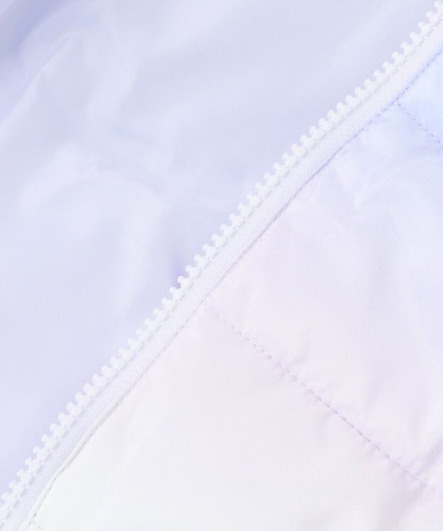 ANY KIDS 【フード取り外し/洗濯機可能】中綿フリル リボンコート レインボー