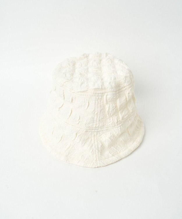 WEGO ポップコーンバケットハット オフホワイト