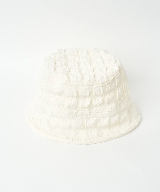 WEGO ポップコーンバケットハット オフホワイト