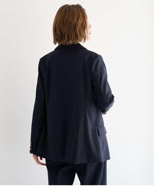 YECCA VECCA 金釦テーラードジャケット Navy