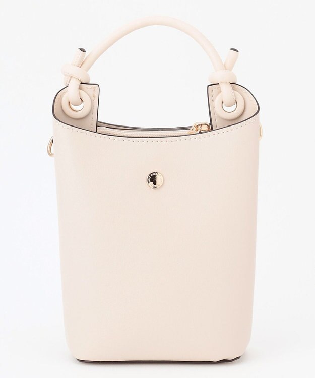 LA BAGAGERIE 【maison vert】 【多収納】ノットデザインポシェット アイボリー