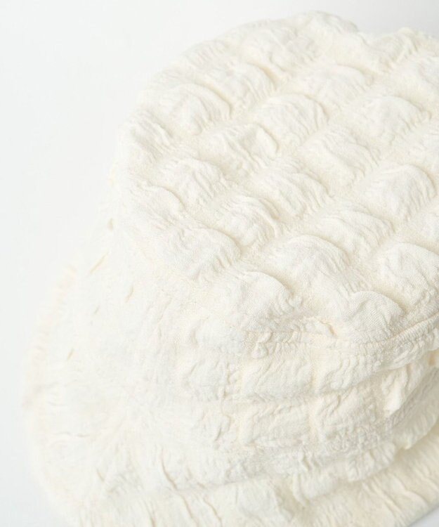 WEGO ポップコーンバケットハット オフホワイト