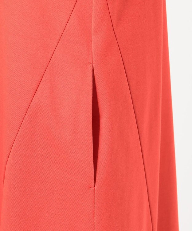 23区 【R(アール)】プレミアムコットンジャージー ランタンスリーブ ワンピース ローズ系