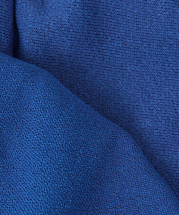 ICB L 【洗える】アセテートペーパーハイゲージ プルオーバーニット アゲートブルー系