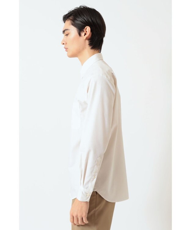 DAKS リンクルフリー コットンカットドビーシャツ ベージュ