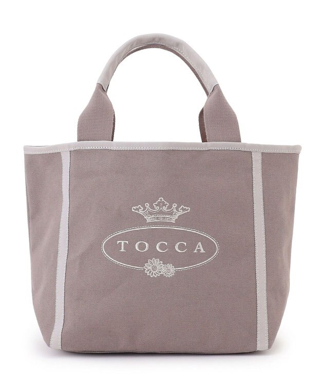 TOCCA BOW BRIDGE CANVAS TOTE トートバッグ ライトグレー系