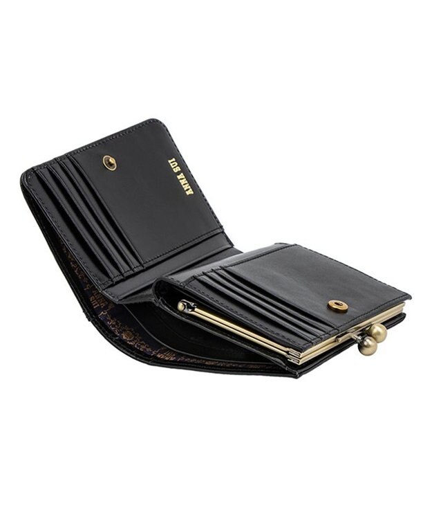 ANNA SUI エレノア 口金二つ折り財布 クロ