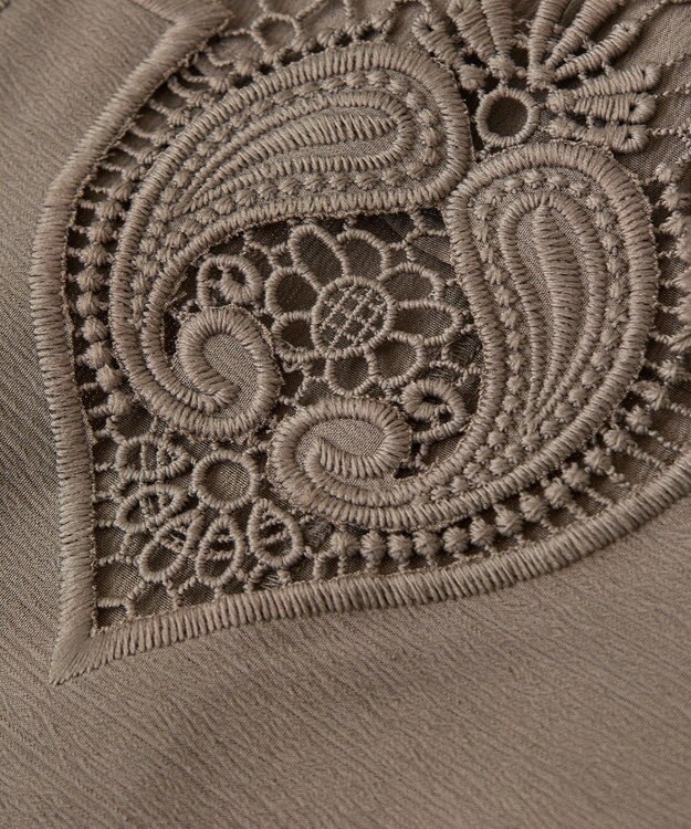 Green Parks ■ＥＳＣＡＲ　フロントレースキャミワンピース Gray Beige